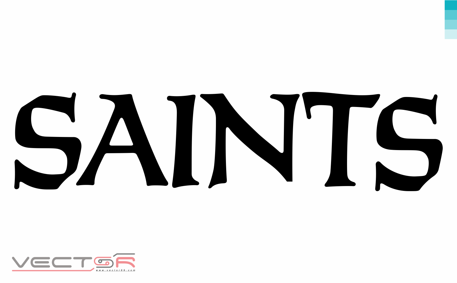 New Orleans Saints Wordmark (1967-present) - Download Vector File SVG (Scalable Vector Graphics)