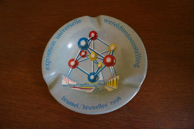 cendrier Exposition universelle 1958 Atomium Bruxelles  ashtray Atomium Brussel 50s 1950 mid century vintage