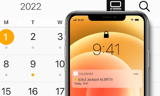 Formato publicitario Calendar Push para iOS