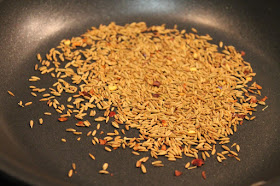 Toasted cumin seed and red pepper flakes