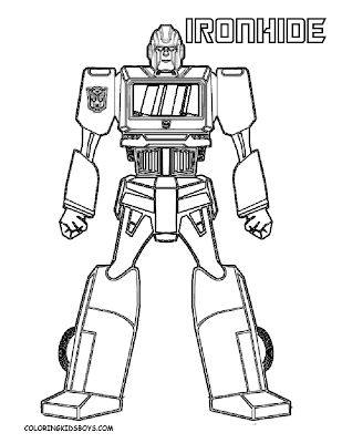 Transformer Coloring Sheets on Ironhide Transformers Coloring Pages    Disney Coloring Pages