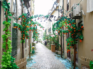 rue décorée