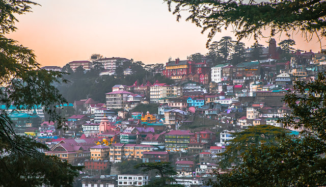 evening sunset shimla simla himachal pradesh 