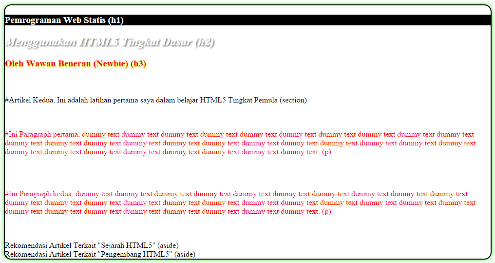 Format Tampilan Visual Web Dengan CSS3  GATEWAN