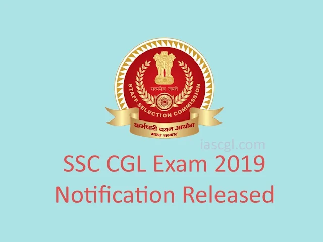 SSC CGL 2019 Notification