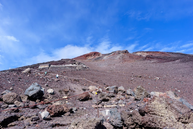 登山道からの景色～富士宮口8.5合目付近