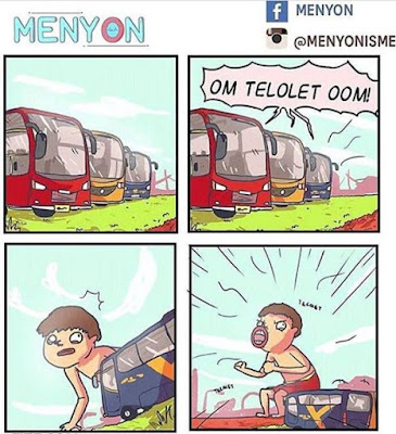 15 Komik Lucu 'Om Telolet Om' Bikin Ketawa Ngakak Sampai Blenger