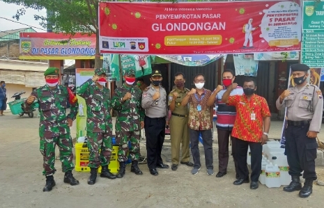 YAYASAN AL MINA INDONESIA GANDENG KORAMIL & POSEK POLOKARTO SEMPROT PASAR GLONDONGAN