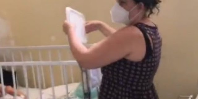 Vídeo: Crianças internadas em hospital universitário de Salvador são abanadas com tampa de quentinha após problema em ventilação