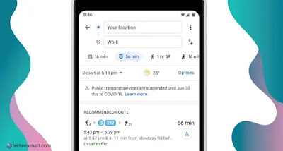 Coronavirus-Related Travel Constraints Linked To Google Maps To Warn The Users