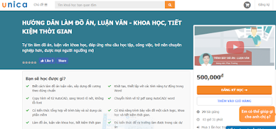 Khóa Học Hướng Dẫn Làm Đồ Án, Luận Văn - Khoa Học, Tiết Kiệm Thời Gian