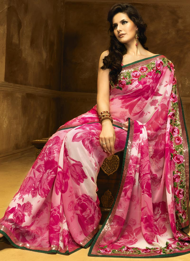 Floral Printed Saree