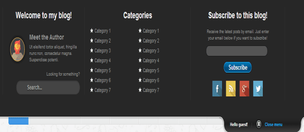 J-query Sliding Panel for blogger