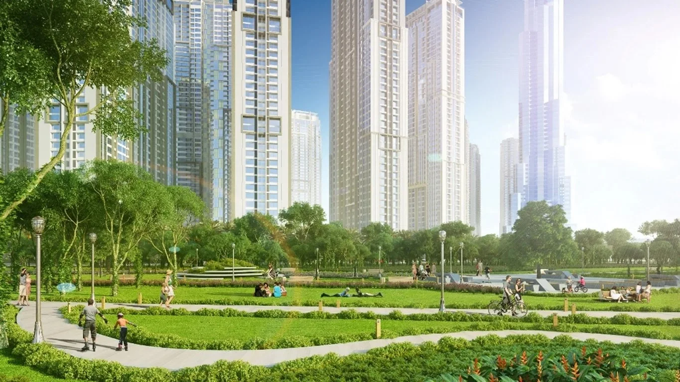 View sông từ căn hộ Vinhomes Central Park