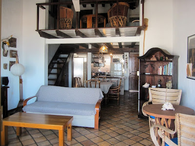 open floor plan living room in our loft-style Puerto Vallarta condo for rent