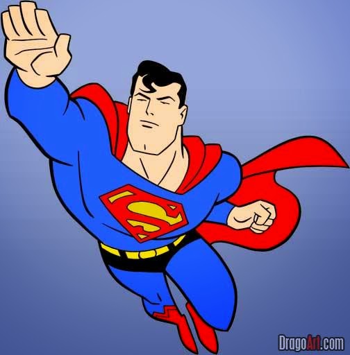 Superman Cartoon Drawing