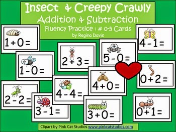 http://www.teacherspayteachers.com/Product/A-Insect-and-Creepy-Crawly-Addition-Subtraction-Fluency-Practice-Cards-0-5-670451