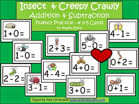 http://www.teacherspayteachers.com/Product/A-Insect-and-Creepy-Crawly-Addition-Subtraction-Fluency-Practice-Cards-0-5-670451