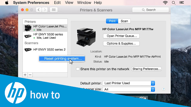 hp printer offline