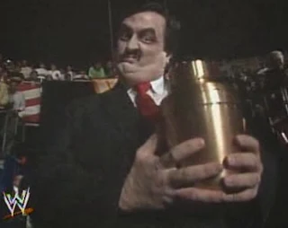 WWF / WWE - Wrestlemania 7: Paul Bearer leads The Undertaker into battle to begin his famous Wrestlemania winning streak