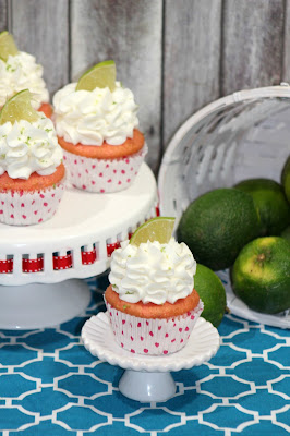Strawberry Cupcakes with Lime Frosting Recipe