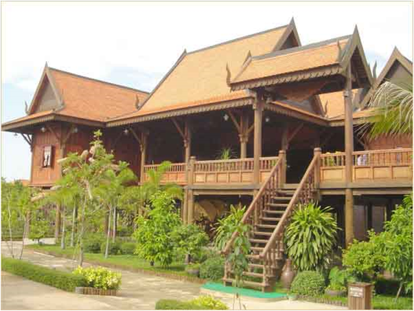  CAMBODIA  MYANMAR PHILIPINE Khmer  House  Cambodia  