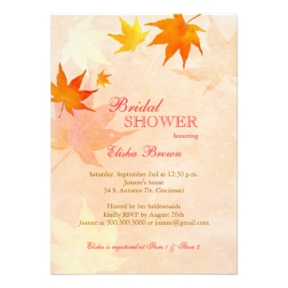 Autumn Bridal Shower Invitations1