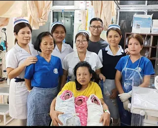 Lalsangpuii, a resident of Zonuam village in Aizawl, Mamit District, gave birth to triplets at the Civil Hospital in Aizawl on Thursday