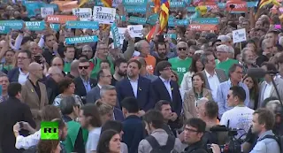 Carles Puigdemont and four of his ex-ministers