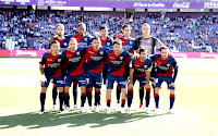 S. D. HUESCA. Temporada 2018-19. Pulido, Rubén Semedo, Aguilera, Etxeita y Jovanovic; Chimy Ávila, Ferreiro, Serdar, Moi Gómez, Lluis Sastre y Miramón. REAL VALLADOLID 1 (Rubén Alcaraz) S. D. HUESCA 0. 07/10/2018. Campeonato de Liga de 1ª División, jornada 8. Valladolid, estadio José Zorrilla.