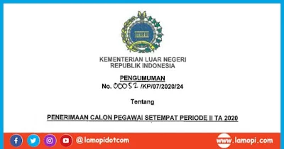 Penerimaan Calon Pegawai Setempat Kemenlu