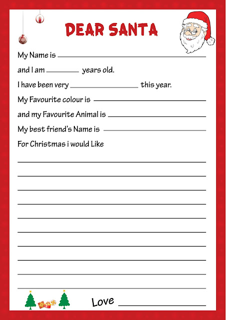 Xmas letter template