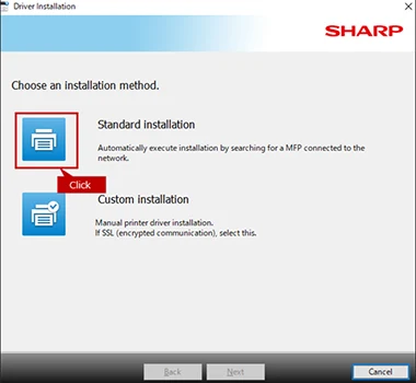 Sharp Installation Method