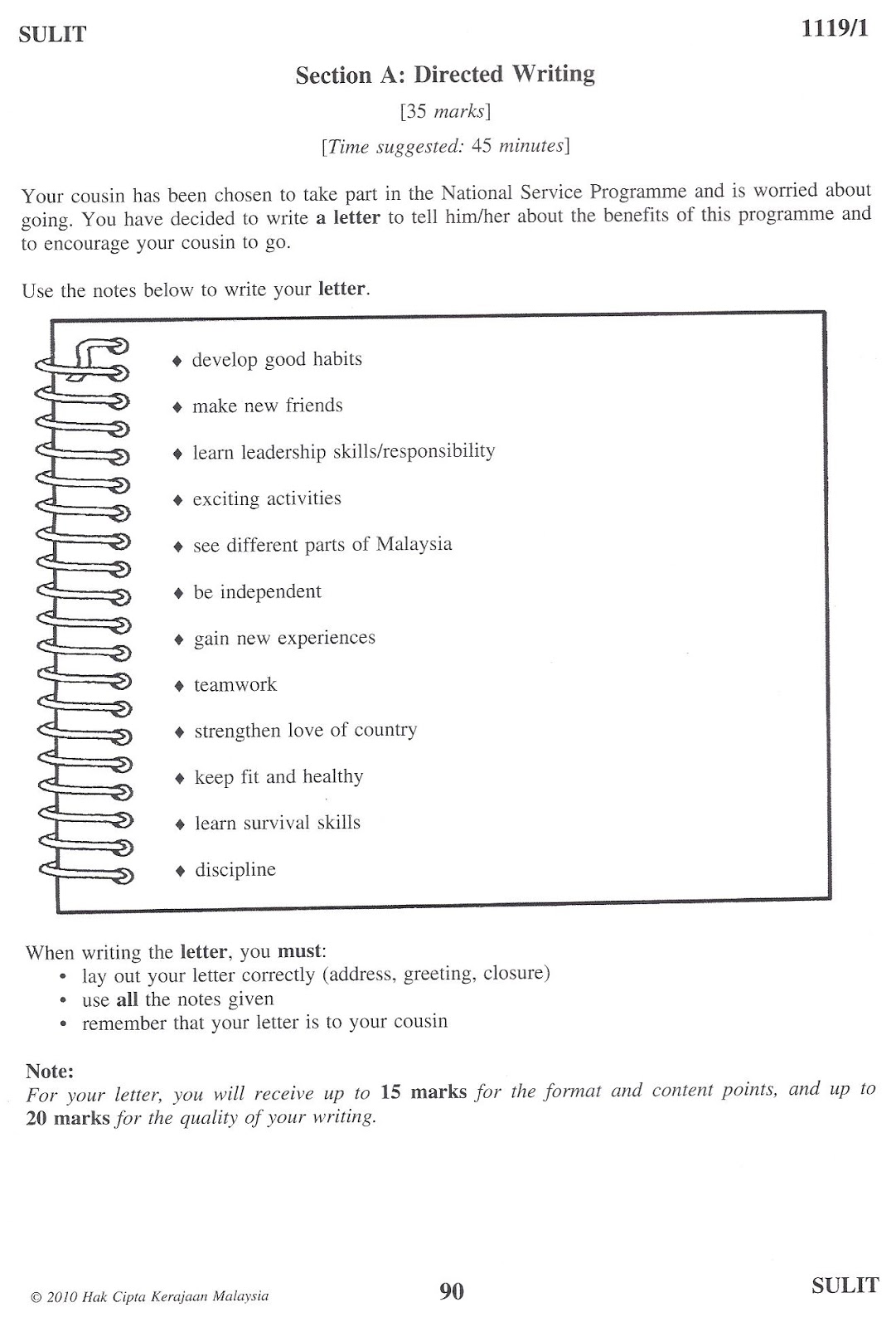 benefits national service programme spm essay