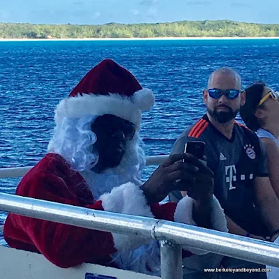 Black Santa on Holland America Line's Nieuw Amsterdam ship tender