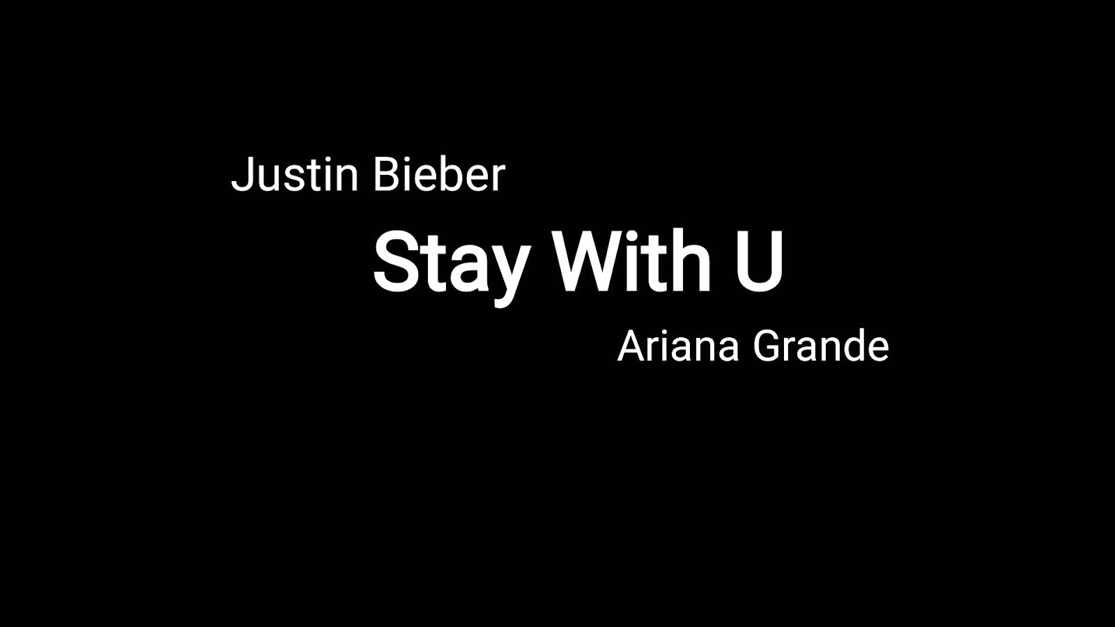 Justin Bieber Stuck With U Lyrics Ariana Grande