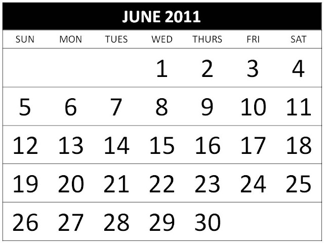 june 2011 calendar with holidays. june 2011 calendar with