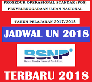 GAMBAR jadwal un 2018