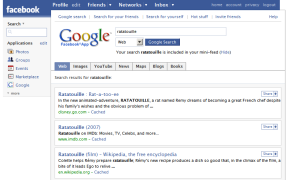 facebook google. There's also a page that showcases popular results found by other Facebook 