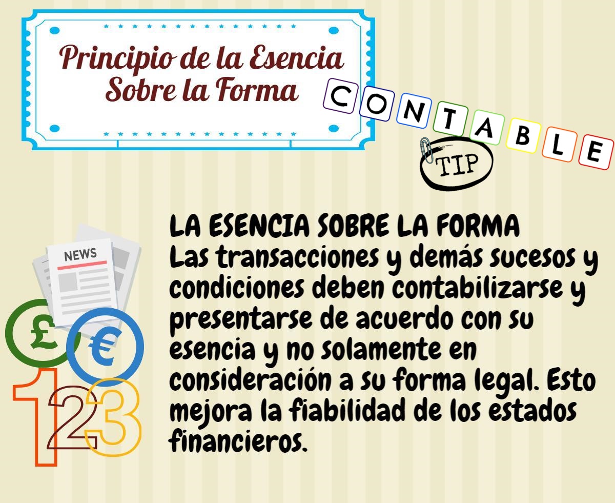 Contable Tip Principio De La Esencia Sobre La Forma