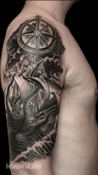 Foto de un tatuaje de Pulpo o Kraken