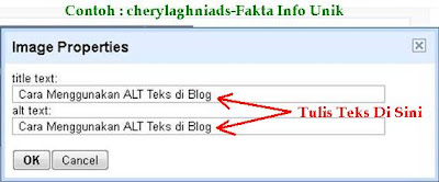 Cara Menggunakan ALT Teks di Blog