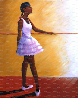 painting, "The Young Ballerina" by Nicole J. Butler ©2012