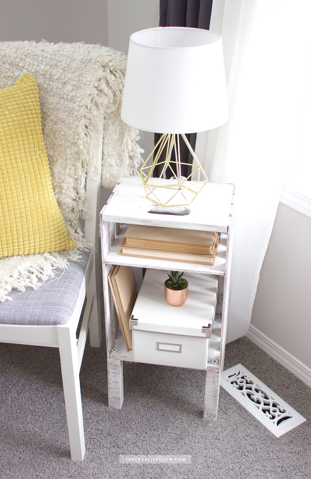 DIY Wood Crate Side Table - Quick, Easy, Inexpensive ...