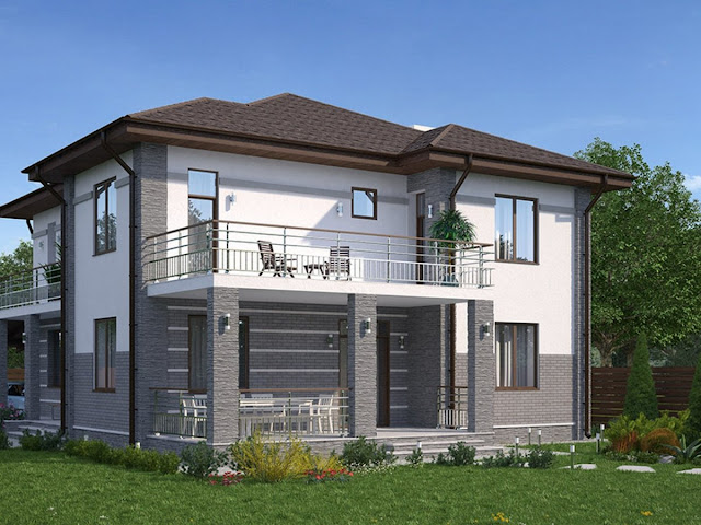 two story house plans with balconies