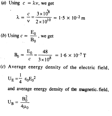 Solutions Class 12 Physics Chapter-8 (Electromagnetic Waves)