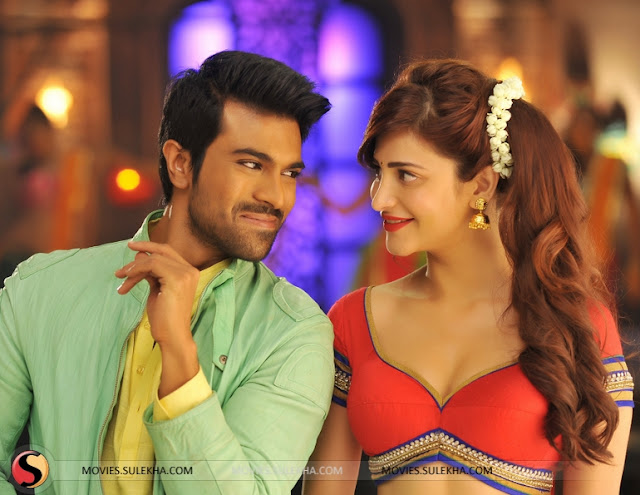 Shruti hassan with Ramcharan sexy look images