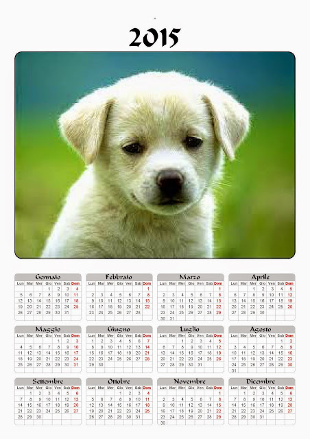 calendario 2015 cane