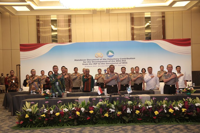 DivHubinter Polri Berkontribusi Kembangkan Strategi Keamanan Regional Melanesian Spearhead Group