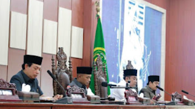 DPRD Kota Bengkulu Paripurna Pandangan Umum Fraksi Atas Raperda APBD 2023